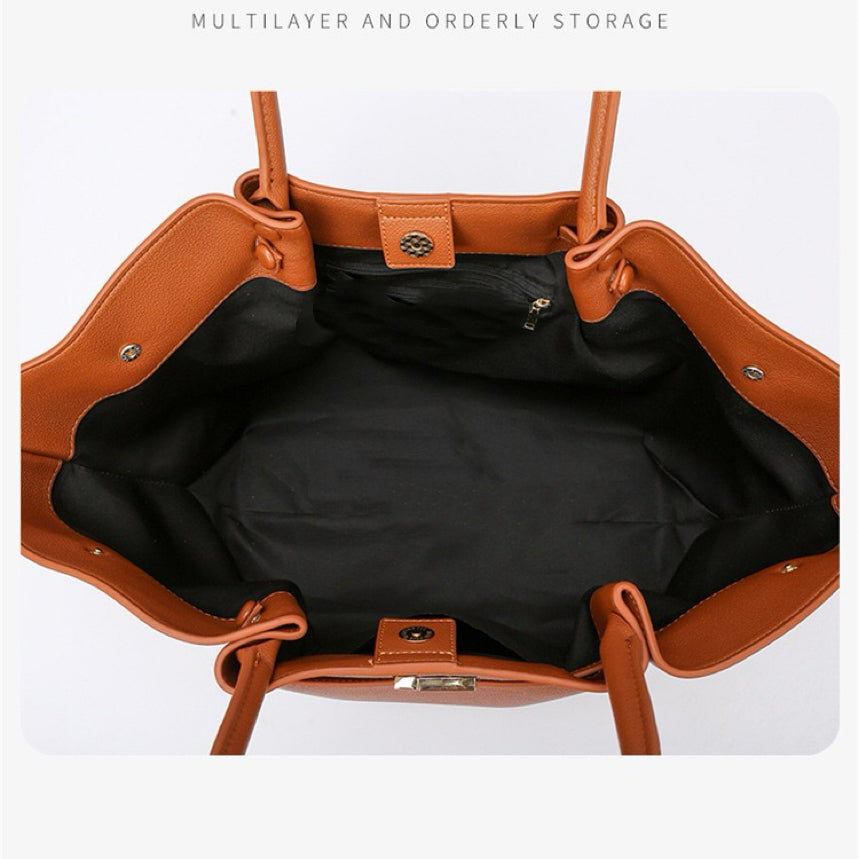 High-Capacity Handbag with Timeless Design, Perfect for Work or Weekend Getaways
