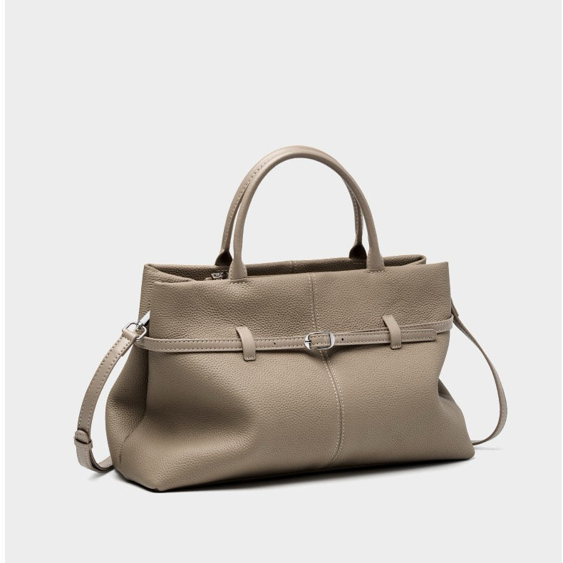 Soft full-grain cowhide leather backpack with adjustable straps and timeless style