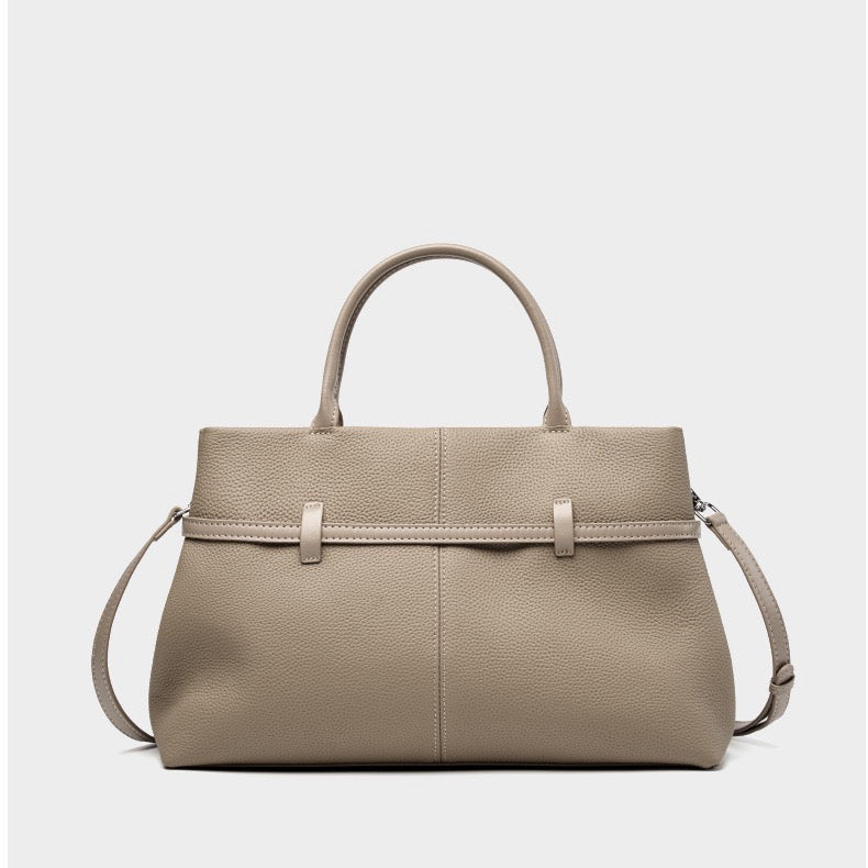 Soft full-grain cowhide leather backpack with adjustable straps and timeless style