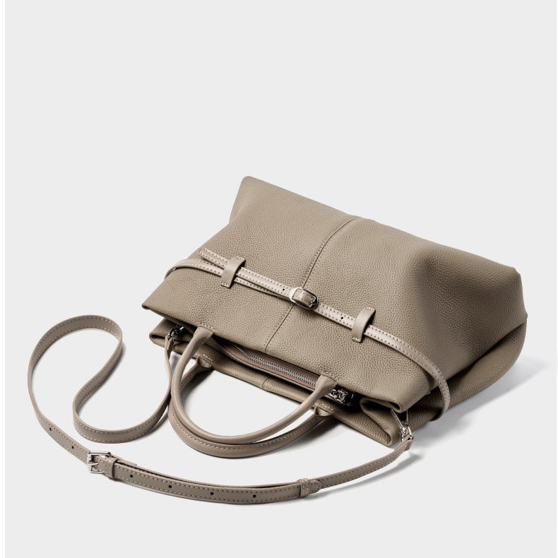 Soft full-grain cowhide leather backpack with adjustable straps and timeless style