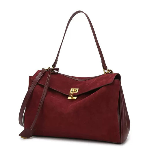 Durable and Chic Bucket Bag with Top Handle and Detachable Shoulder Strap for Women