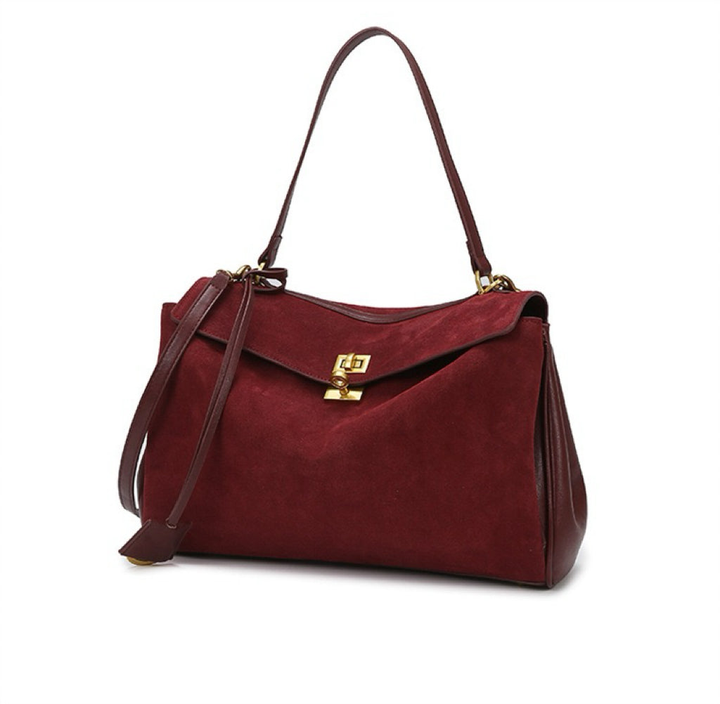 Durable and Chic Bucket Bag with Top Handle and Detachable Shoulder Strap for Women