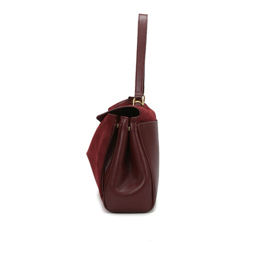 Durable and Chic Bucket Bag with Top Handle and Detachable Shoulder Strap for Women