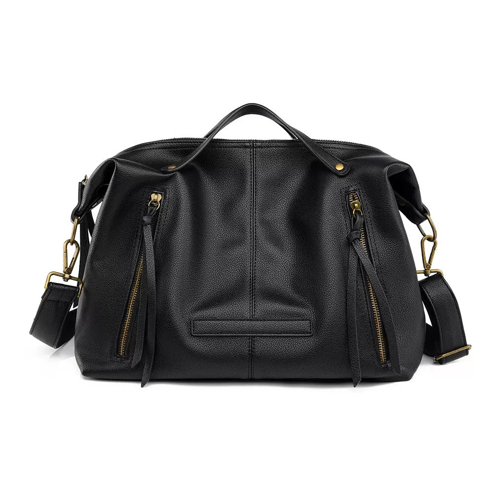 Unique and Eye-Catching Shoulder Bag with Floral Pattern and Durable Construction