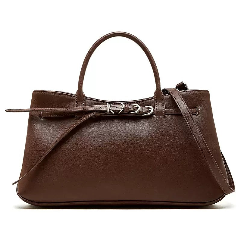 High-Quality Handbag with Top Handles and Detachable Shoulder Strap for Versatility